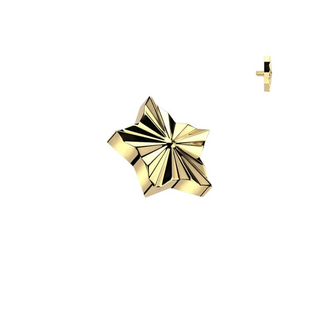 Implant Grade Titanium Diamond Cut Star Top Dermal Internally Threaded