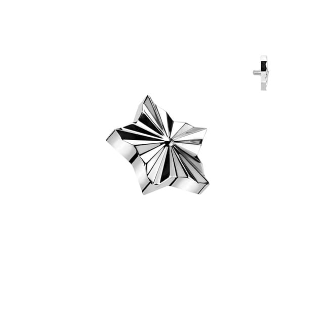 Implant Grade Titanium Diamond Cut Star Top Dermal Internally Threaded