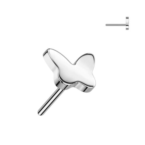 Implant Grade Titanium Threadless Push In Flat Butterfly Top - Image 3