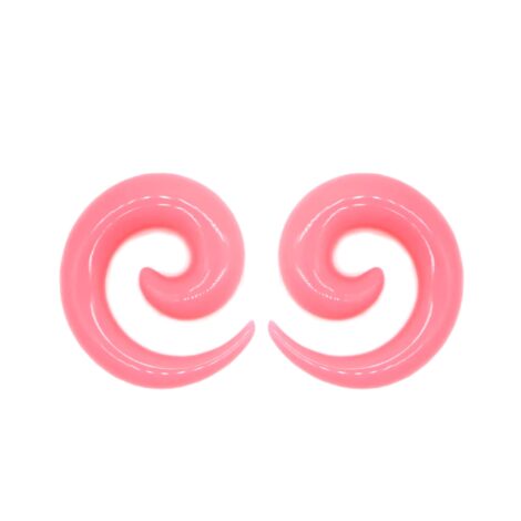 Acrylic Spiral Taper Plug Pairs Transparent/ Solid Colours - Image 12