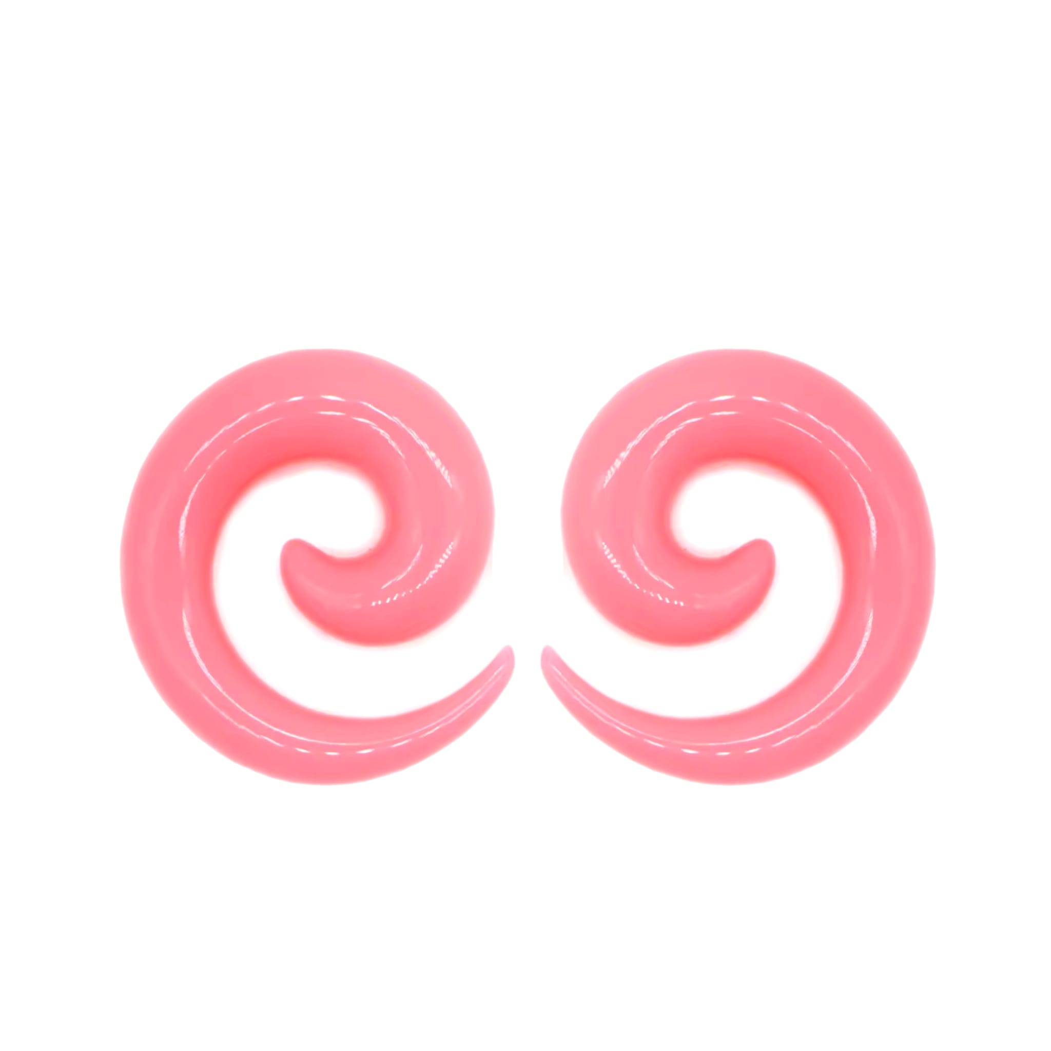 Acrylic Spiral Taper Plug Pairs Transparent/ Solid Colours - Image 12