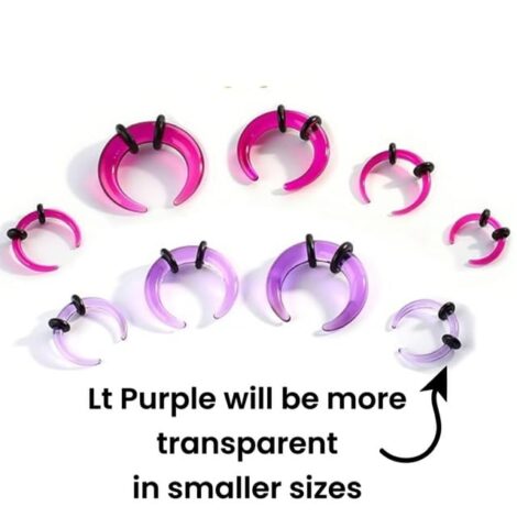 Crescent Pincher Taper Pairs w/ O-Rings, Septum, Earrings - Image 8