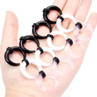 Crescent/ Pincher Taper Pairs with O-Rings for Septum, Earrings - Image 7