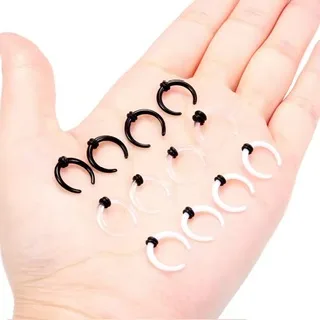 Crescent/ Pincher Taper Pairs with O-Rings for Septum, Earrings - Image 2