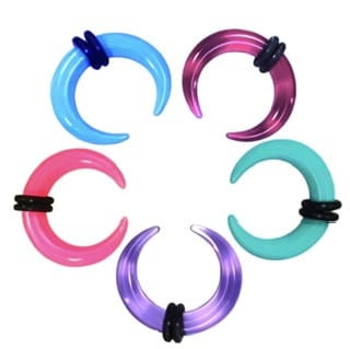 Crescent Pincher Taper Pairs w/ O-Rings, Septum, Earrings