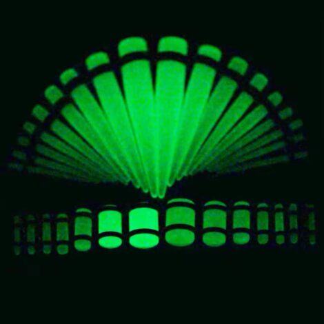 36PC Taper and Tunnel Stretching Kit in Glow, Black, White - Image 5