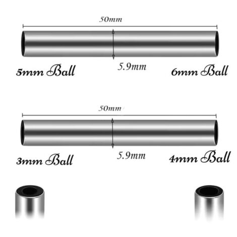 Ball Holder Steel Threading Tube for Balls and Gem Tops - Image 3
