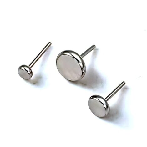 Implant Titanium Threadless Push In Pin Flat Anodised Tops - Image 3