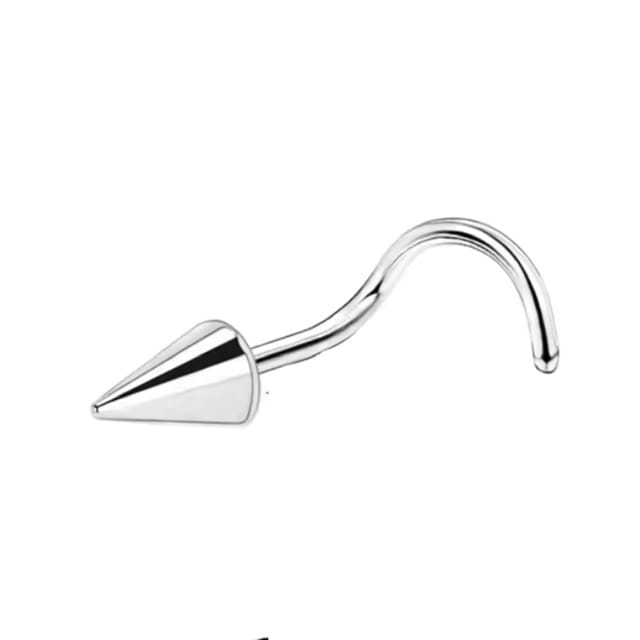 20G Spike Top, Screw and L-Bend Nose Rings