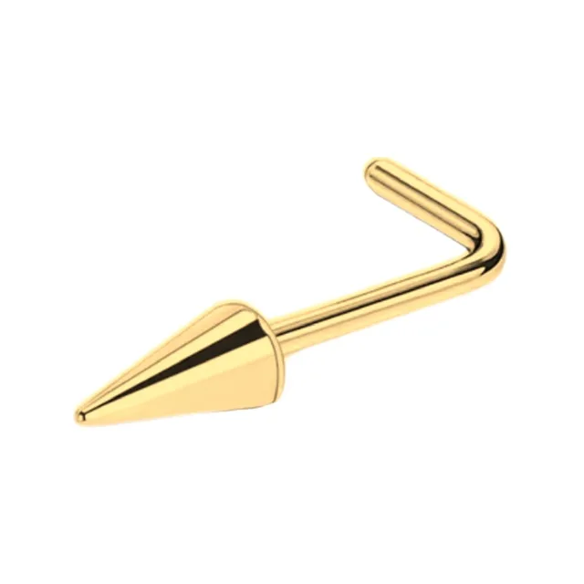 20G Spike Top, Screw and L-Bend Nose Rings