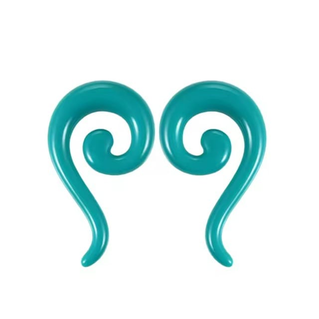 Acrylic Spiral Long Tail Hanger Taper Pairs